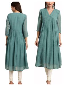 Chiffon kurta design