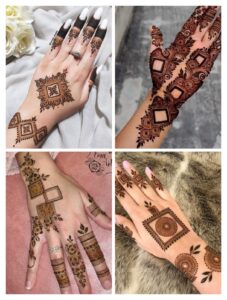 Triangle mehndi design