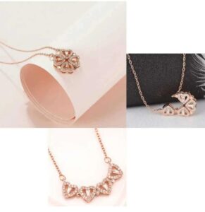 Heart necklace chain design