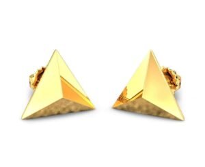 Daily wear gold earrings