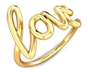 Love Gold Ring design