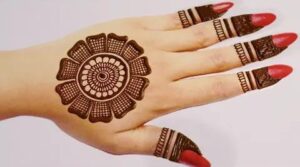 Simple Easy Gol tikki Backhand Mehndi designs