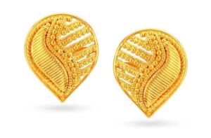 Elegant gold tops earrings design