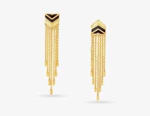 Glinting Mismatch Gold earrings design