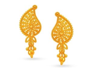 Mango Shape gold earrings design