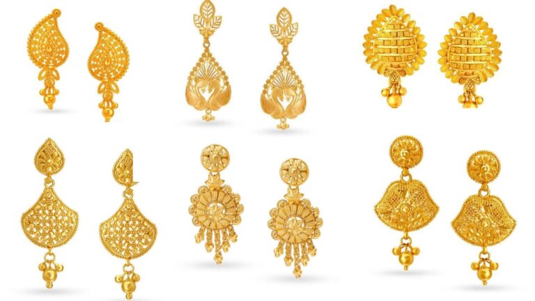 Gold earrings designs