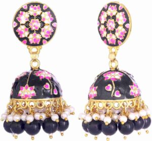 Modern Kundan Jhumka