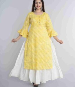 kurti with skirt dress