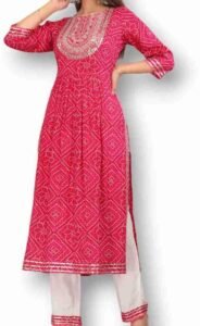 Pink kurtis designs