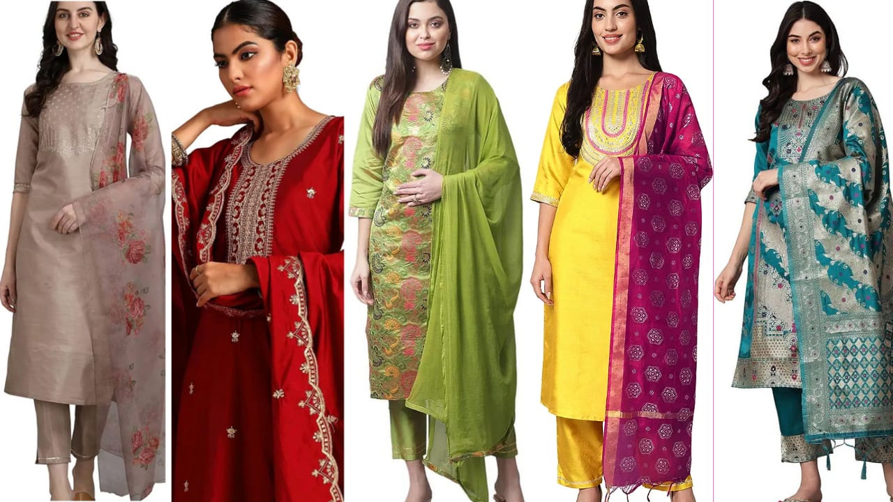 Silk Kurta Set For Women