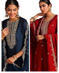 Heavy Silk Kurta Set For Women