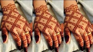 Checks Mehndi design