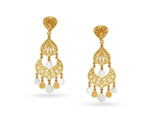 Jhumka Style Gold earrings design