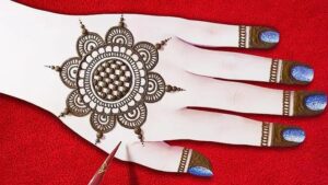 Simple Easy Gol tikki Back hand Mehndi design