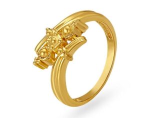 Floral Finger Gold Ring design