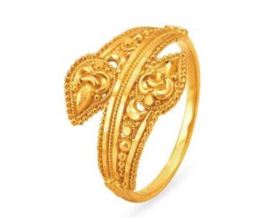 Overlap-Design Gold Ring