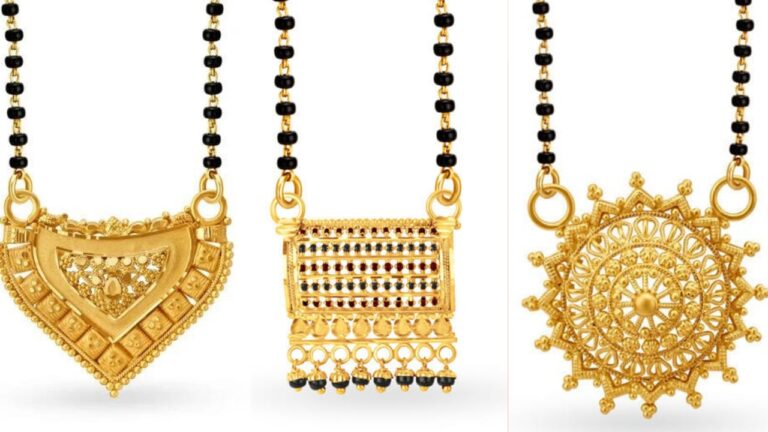 Fancy Gold Mangalsutra Design