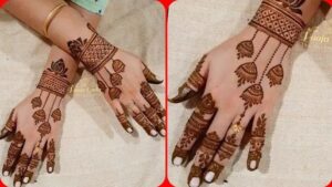 Jhumka mehendi design