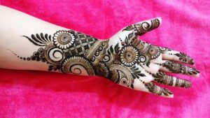 Indo-western mehndi style