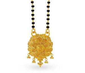 Accentuated Flower Mangalsutra Designs