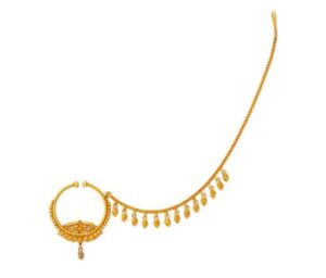 Enthralling Gold Nath Designs