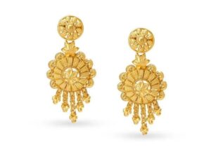 Grand Opulent Drop Gold earrings design