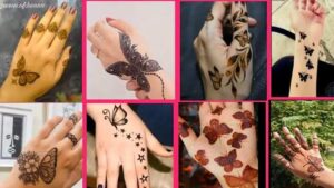 butterfly mehndi designs