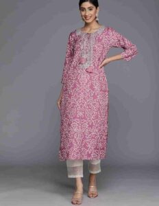 Embroidery cotton Kurti design