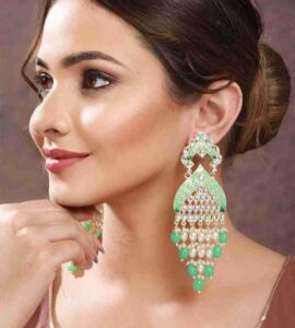 Kundan earrings design