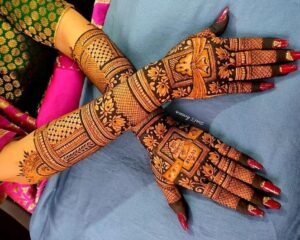 Classic Indian Bridal Mehndi Design