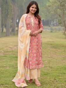 Fancy printed kurta set