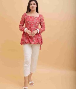 Georgette Short kurta design