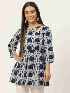 Printed cotton Kurti design