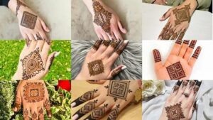 Triangle mehndi designs