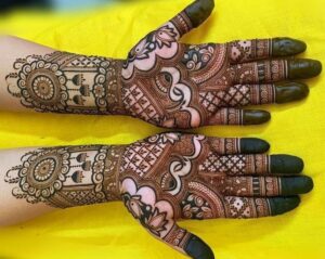 jhumar mehndi design