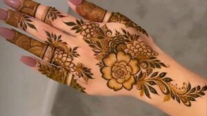 rose mehndi design