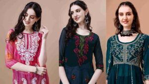 Chikan Kurti designs