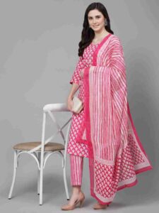 Pink kurti set