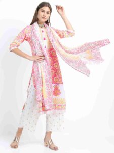 Printed kurta plazo design