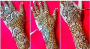 heavy mehndi design