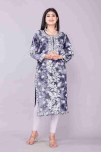 Blue kurti design