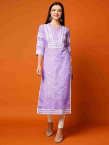 Purple kurti design