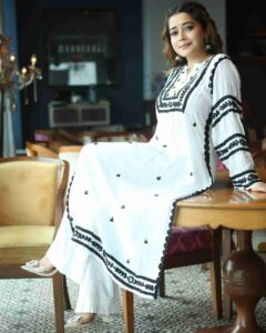 White Kurti design