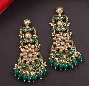 Meenakari earrings design