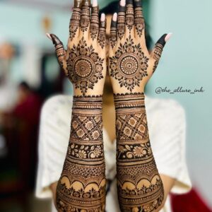 Back hand mehndi design