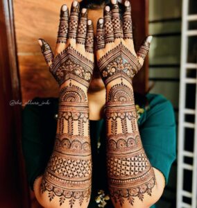 dulhan mehndi design photo