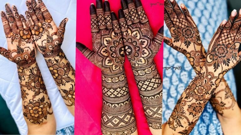 mehndi design easy front and back hand