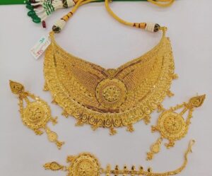 Bridal necklace design gold