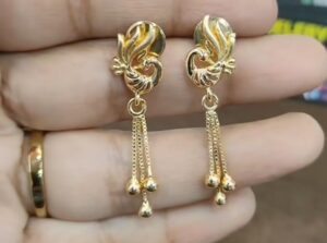 Fancy gold earrings latest