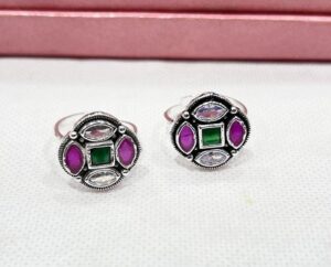 Purple and green bichiya design